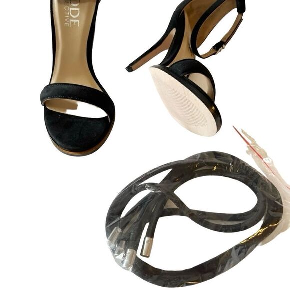 🔴2 for 130🔴 Mode Collective sandal heel Daria black suede, size 41, US 10 - Picture 10 of 15